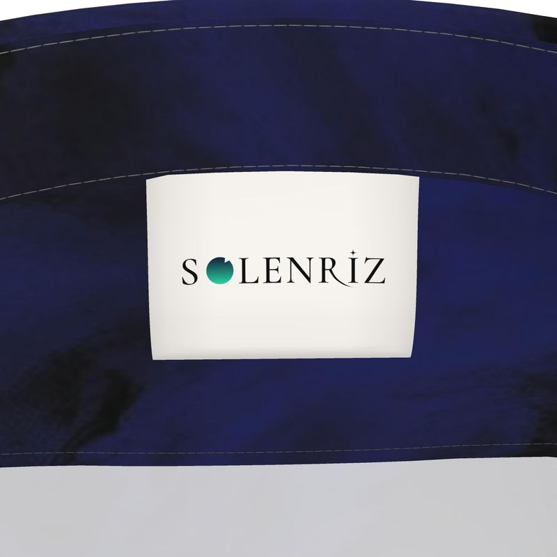 Men’s Midnight Blue & Charcoal Abstract Short-Sleeve Shirt | Solenriz - Rizzlly