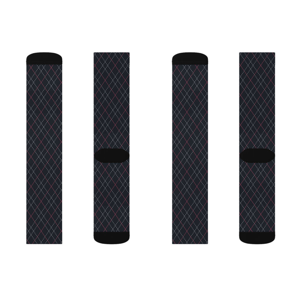 Charcoal Grey Tartan Socks | Solenriz - Rizzlly