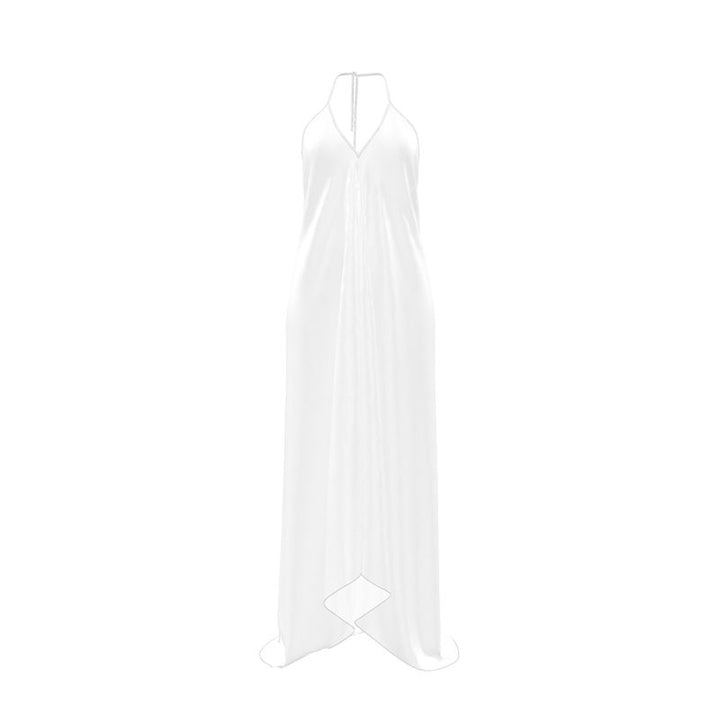 Halterneck backless dress