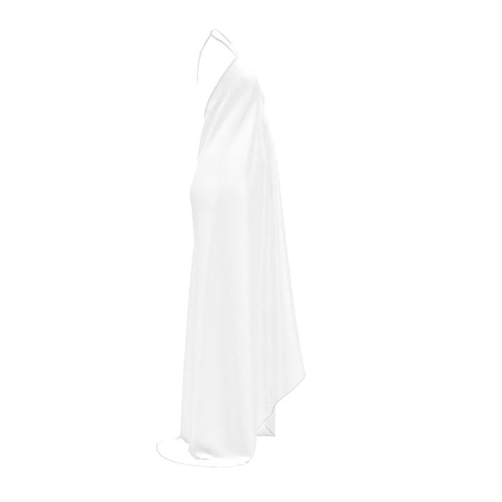 Halterneck backless dress