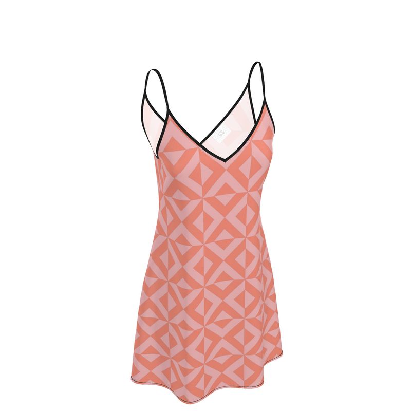 Pink Slip Dress Midi | Solenriz - Rizzlly