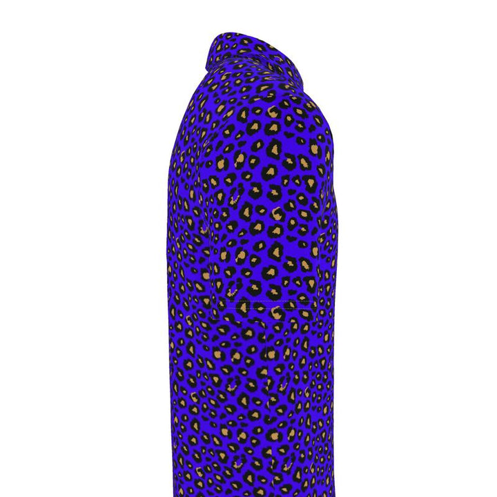 Blue Leopard Polo – Men