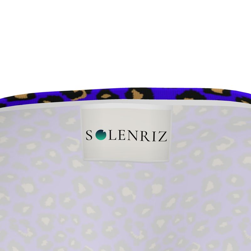 Blue Leopard Mens Oversized T-Shirt | Solenriz - Rizzlly