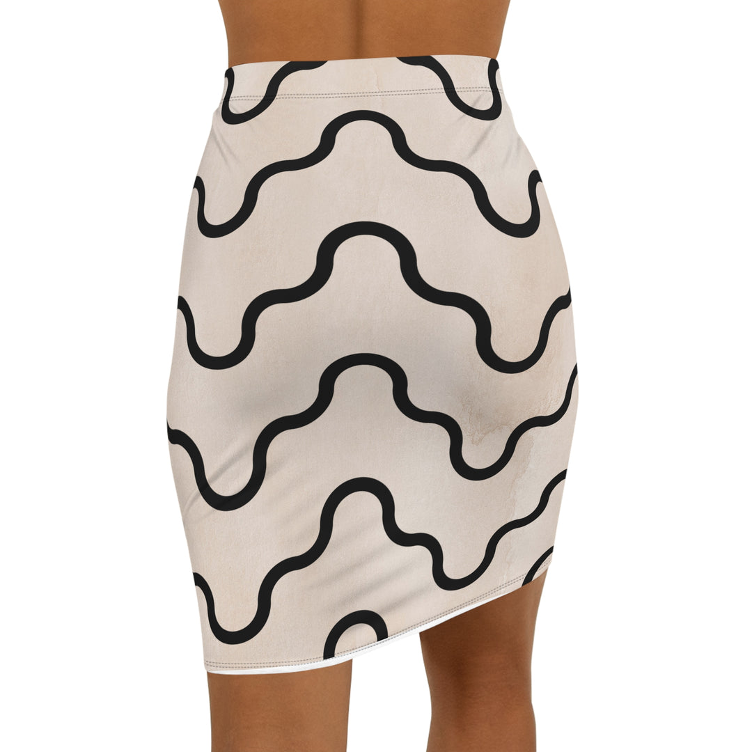 Curly Mid-Waist Pencil Skirt | Solenriz - Rizzlly