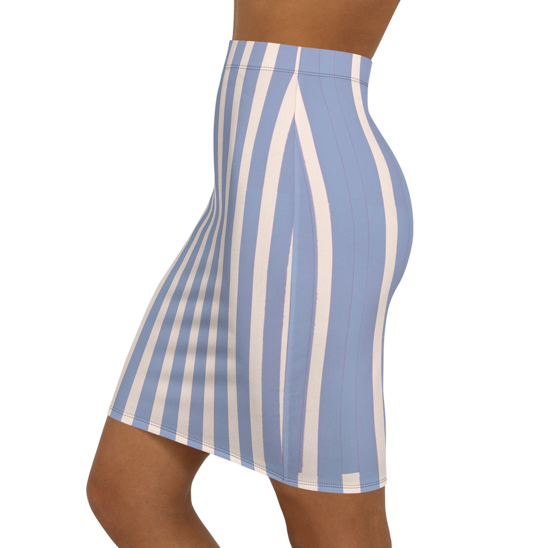 Stylish Striped Pencil Skirt | Solenriz - Rizzlly