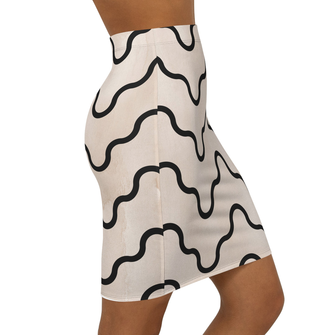 Curly Mid-Waist Pencil Skirt | Solenriz - Rizzlly