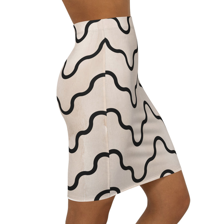 Curly Mid-Waist Pencil Skirt | Solenriz - Rizzlly