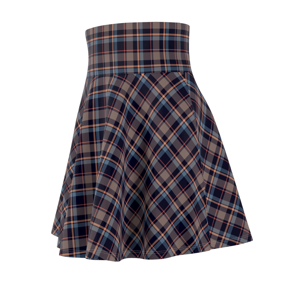 Bohemian Plaid Women's Skater Skirt - Rizzlly