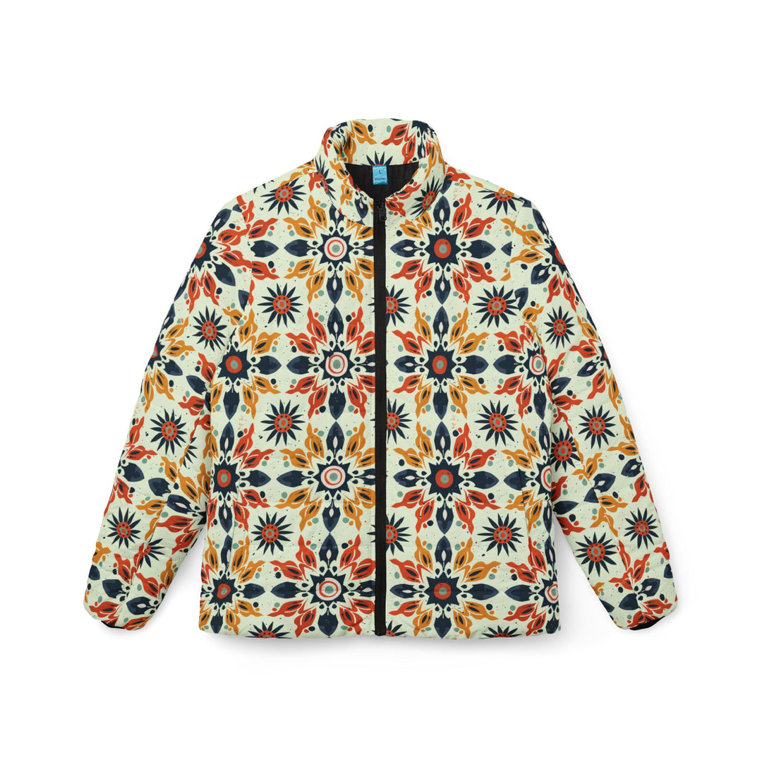 Bohemian Floral Women’s Puffer Jacket - Cozy & Stylish Outerwear for Every Season - Rizzlly