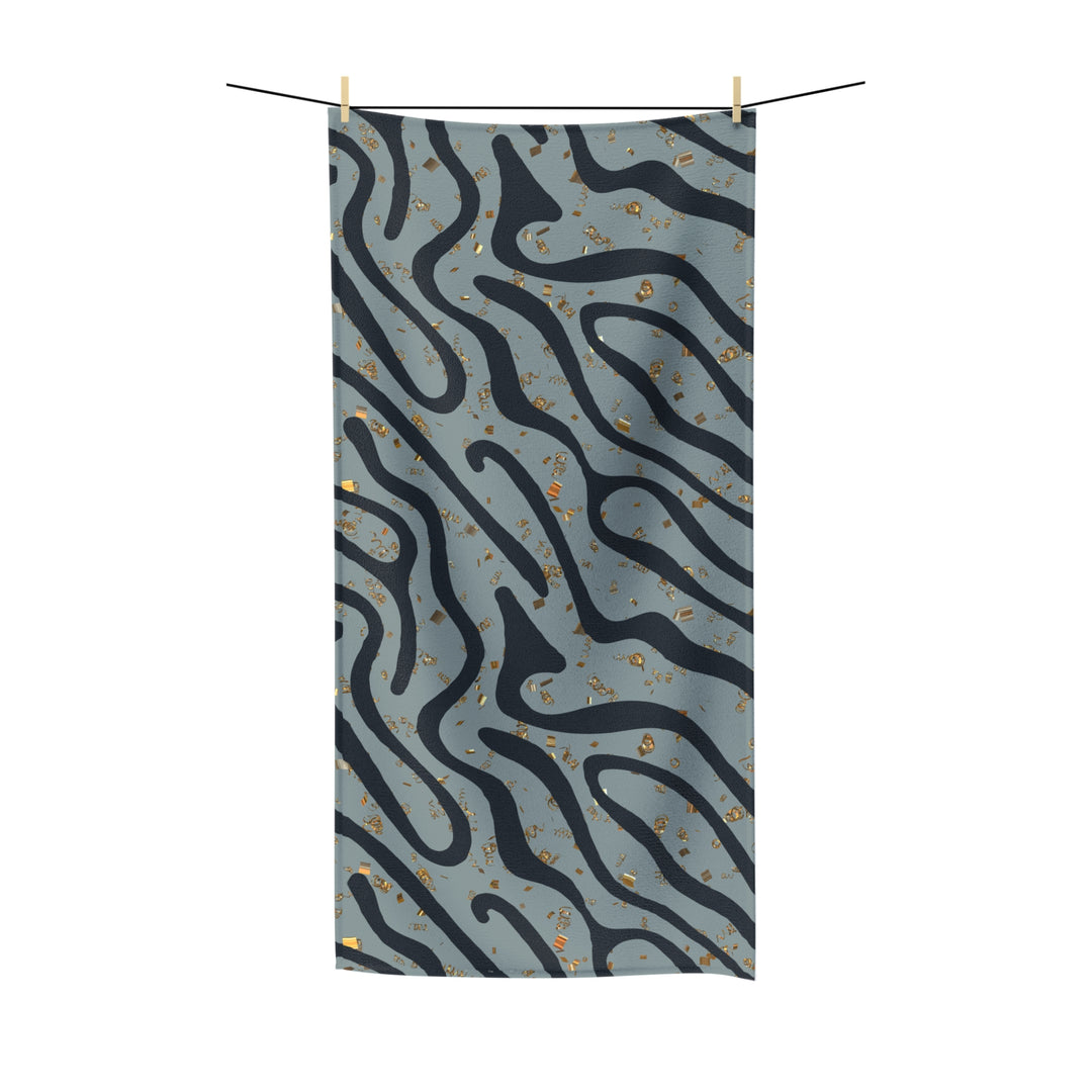 Abstract Ash Wave Towel | Solenriz - Rizzlly