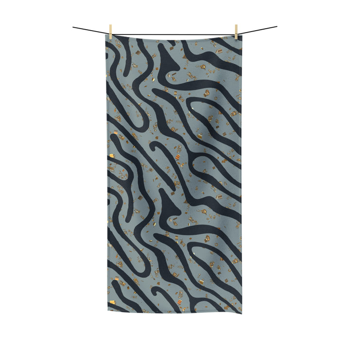 Abstract Ash Wave Towel | Solenriz - Rizzlly