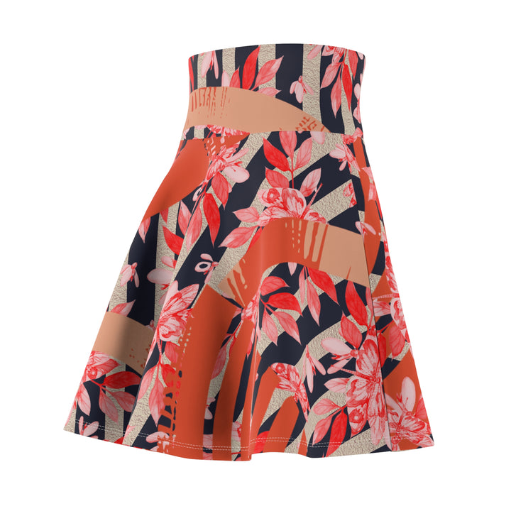 Vibrant Floral Skater Skirt | Solenriz - Rizzlly