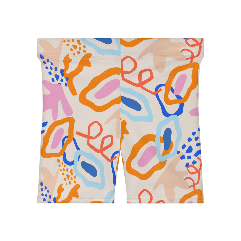Colorful Abstract Biker Shorts | Solenriz - Rizzlly