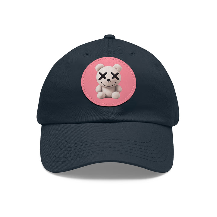 Dad Hat - Teddy Bear Leather Patch Embroidered Cap - Rizzlly