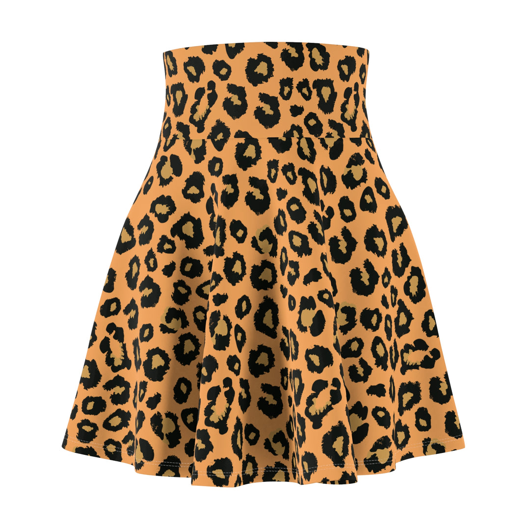 Leopard Print Skater Skirt | Solenriz - Rizzlly