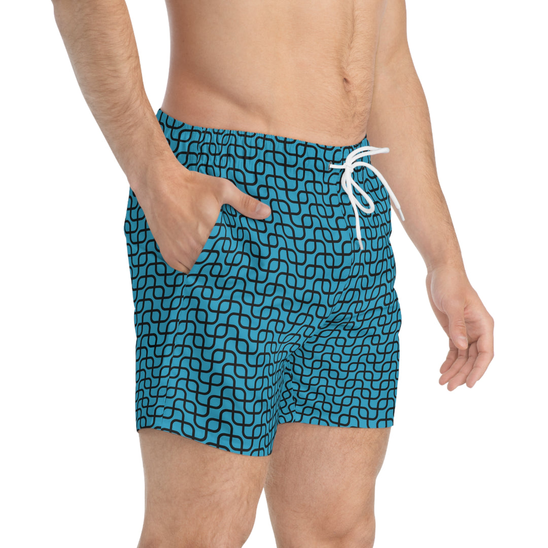 Summer Blue Swim Trunks | Solenriz