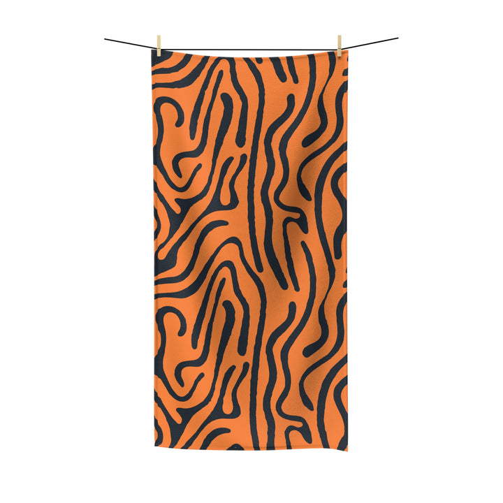Abstract Orange Wave Towel | Solenriz - Rizzlly